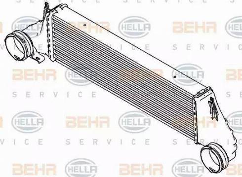 BEHR HELLA Service 8ML 376 777-241 - Интеркулер autocars.com.ua