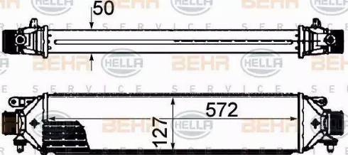 BEHR HELLA Service 8ML 376 899-131 - Интеркулер autocars.com.ua