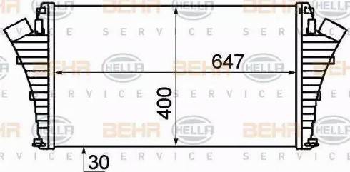 BEHR HELLA Service 8ML 376 899-151 - Интеркулер autocars.com.ua