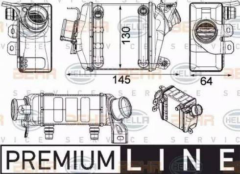 BEHR HELLA Service 8ML 376 910-191 - Интеркулер autocars.com.ua