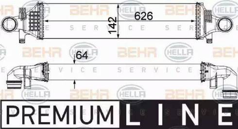 BEHR HELLA Service 8ML 376 924-001 - Интеркулер autocars.com.ua