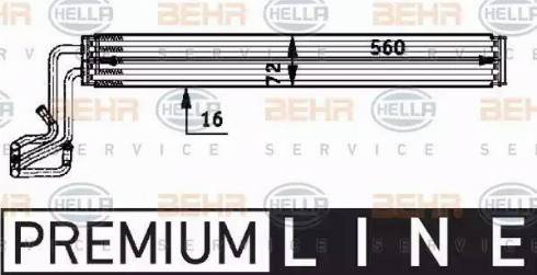 BEHR HELLA Service 8MO 376 726-301 - Масляний радіатор, кермове управління autocars.com.ua