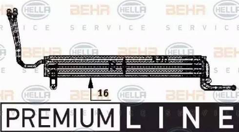 BEHR HELLA Service 8MO 376 726-361 - Масляний радіатор, кермове управління autocars.com.ua