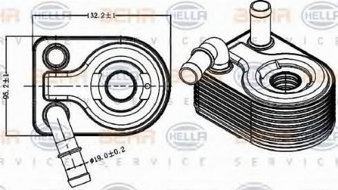 BEHR HELLA Service 8MO 376 729-131 - Масляный радиатор, двигательное масло autodnr.net