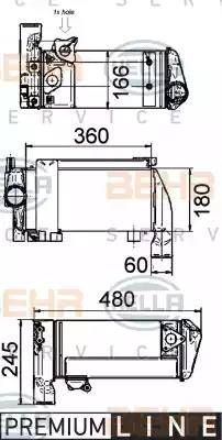 BEHR HELLA Service 8MO 376 765-501 - Масляний радіатор, ретардер autocars.com.ua