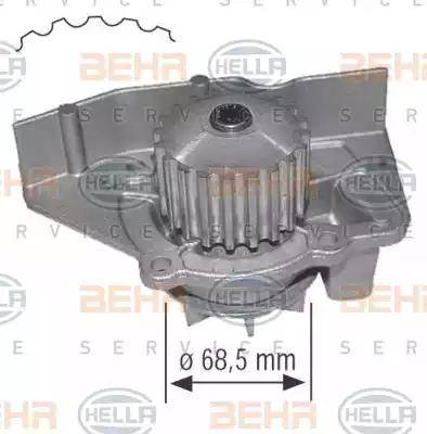 BEHR HELLA Service 8MP 376 800-654 - Водяний насос autocars.com.ua