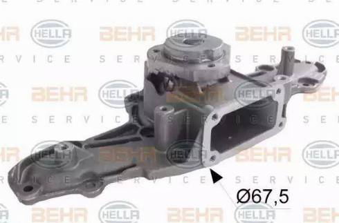 BEHR HELLA Service 8MP 376 810-124 - Водяний насос autocars.com.ua