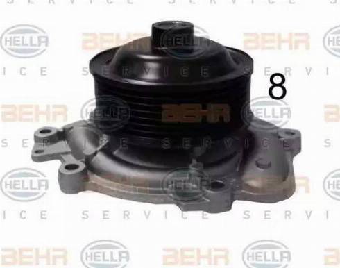 BEHR HELLA Service 8MP 376 810-304 - Водяний насос autocars.com.ua