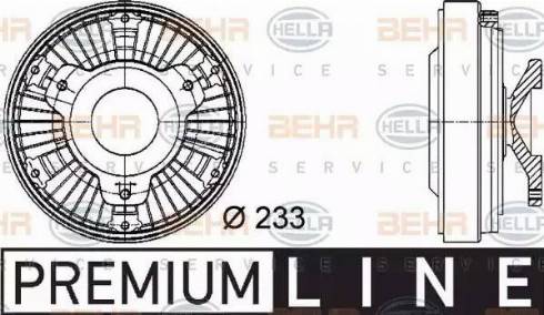 BEHR HELLA Service 8MV 376 729-481 - Зчеплення, вентилятор радіатора autocars.com.ua