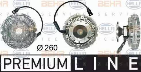 BEHR HELLA Service 8MV 376 730-051 - Зчеплення, вентилятор радіатора autocars.com.ua