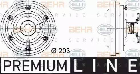 BEHR HELLA Service 8MV 376 731-281 - Зчеплення, вентилятор радіатора autocars.com.ua