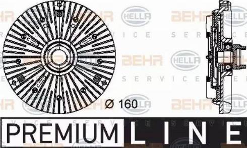 BEHR HELLA Service 8MV 376 732-031 - Сцепление, вентилятор радиатора autodnr.net