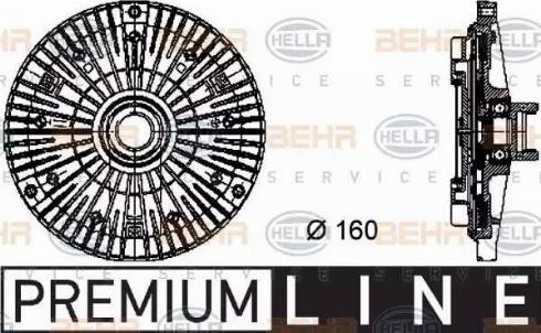 BEHR HELLA Service 8MV 376 732-101 - Зчеплення, вентилятор радіатора autocars.com.ua