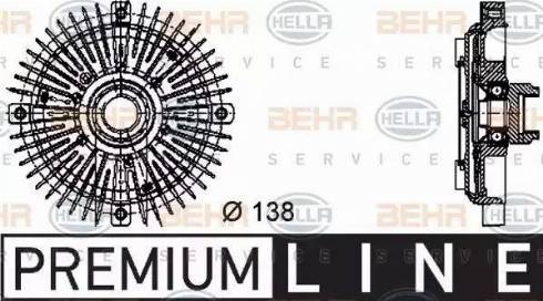 BEHR HELLA Service 8MV 376 732-231 - Сцепление, вентилятор радиатора autodnr.net