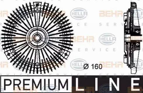 BEHR HELLA Service 8MV 376 732-301 - Зчеплення, вентилятор радіатора autocars.com.ua