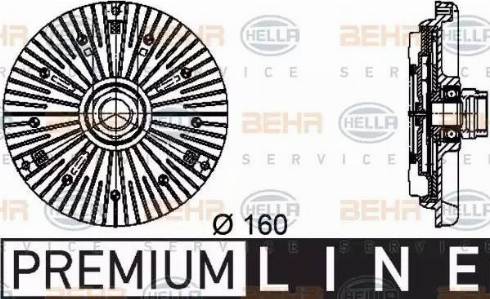 BEHR HELLA Service 8MV 376 734-451 - Зчеплення, вентилятор радіатора autocars.com.ua