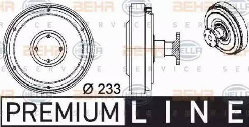 BEHR HELLA Service 8MV 376 757-091 - Зчеплення, вентилятор радіатора autocars.com.ua