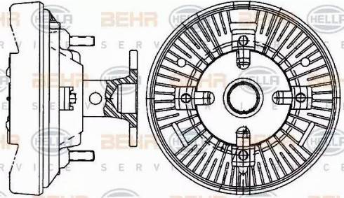 BEHR HELLA Service 8MV 376 907-431 - Зчеплення, вентилятор радіатора autocars.com.ua