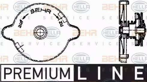 BEHR HELLA Service 8MY 376 742-021 - Кришка, радіатор autocars.com.ua