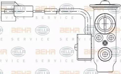 BEHR HELLA Service 8UW 351 234-191 - Расширительный клапан, кондиционер autodnr.net