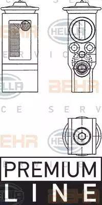 BEHR HELLA Service 8UW 351 234-231 - Розширювальний клапан, кондиціонер autocars.com.ua