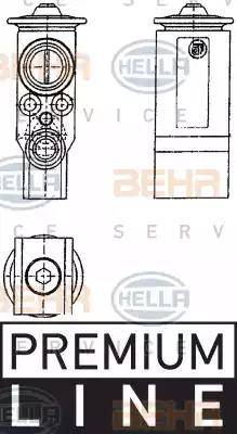 BEHR HELLA Service 8UW 351 239-071 - Розширювальний клапан, кондиціонер autocars.com.ua