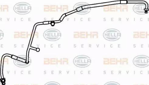 BEHR HELLA Service 9GS 351 337-201 - Трубопровід високого тиску, кондиціонер autocars.com.ua