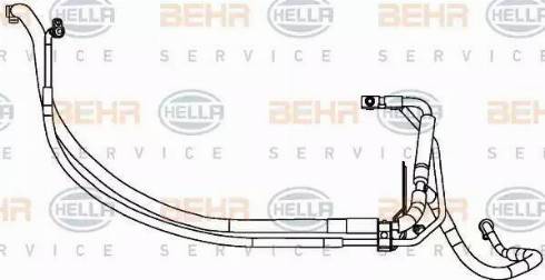 BEHR HELLA Service 9GS 351 337-681 - Трубопровід високого / низького тиску, кондиціонер autocars.com.ua