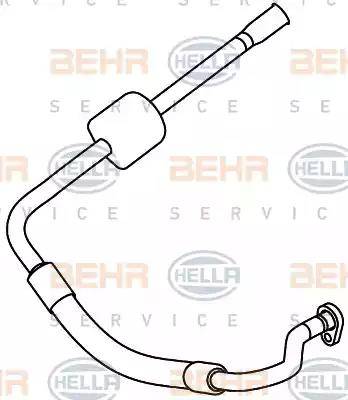BEHR HELLA Service 9GS 351 337-701 - Трубопровід високого / низького тиску, кондиціонер autocars.com.ua