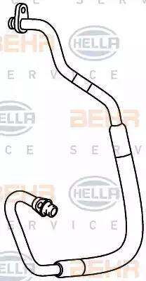 BEHR HELLA Service 9GS 351 337-791 - Трубопровод высокого давления, кондиционер autodnr.net