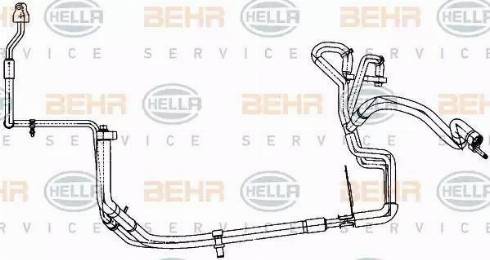 BEHR HELLA Service 9GS 351 338-361 - Трубопровід високого / низького тиску, кондиціонер autocars.com.ua