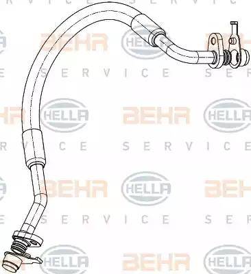 BEHR HELLA Service 9GS 351 338-671 - Трубопровід високого тиску, кондиціонер autocars.com.ua