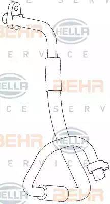 BEHR HELLA Service 9GS 351 338-691 - Трубопровод высокого давления, кондиционер autodnr.net
