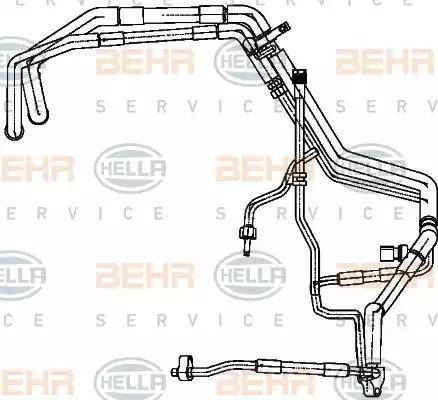 BEHR HELLA Service 9GS 351 338-731 - Трубопровід високого / низького тиску, кондиціонер autocars.com.ua