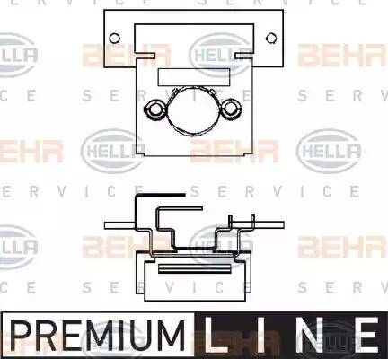 BEHR HELLA Service 9ML 351 332-071 - Сопротивление, реле, вентилятор салона autodnr.net