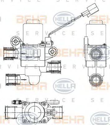 BEHR HELLA Service 9XL 351 328-361 - Регулюючий клапан охолоджуючої рідини autocars.com.ua