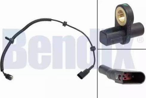 BENDIX 058027B - Датчик ABS, частота вращения колеса autodnr.net