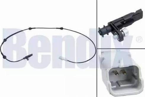 BENDIX 058427B - Датчик ABS, частота вращения колеса autodnr.net