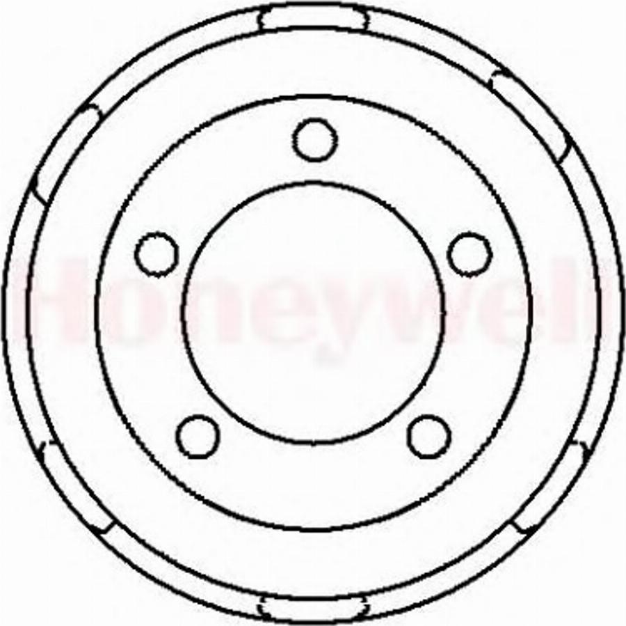 BENDIX 329258 B - Тормозной барабан avtokuzovplus.com.ua