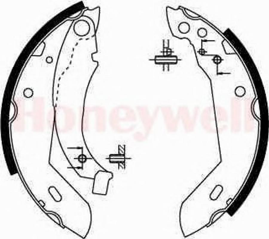 BENDIX 361313 B - Комплект тормозных колодок, барабанные avtokuzovplus.com.ua