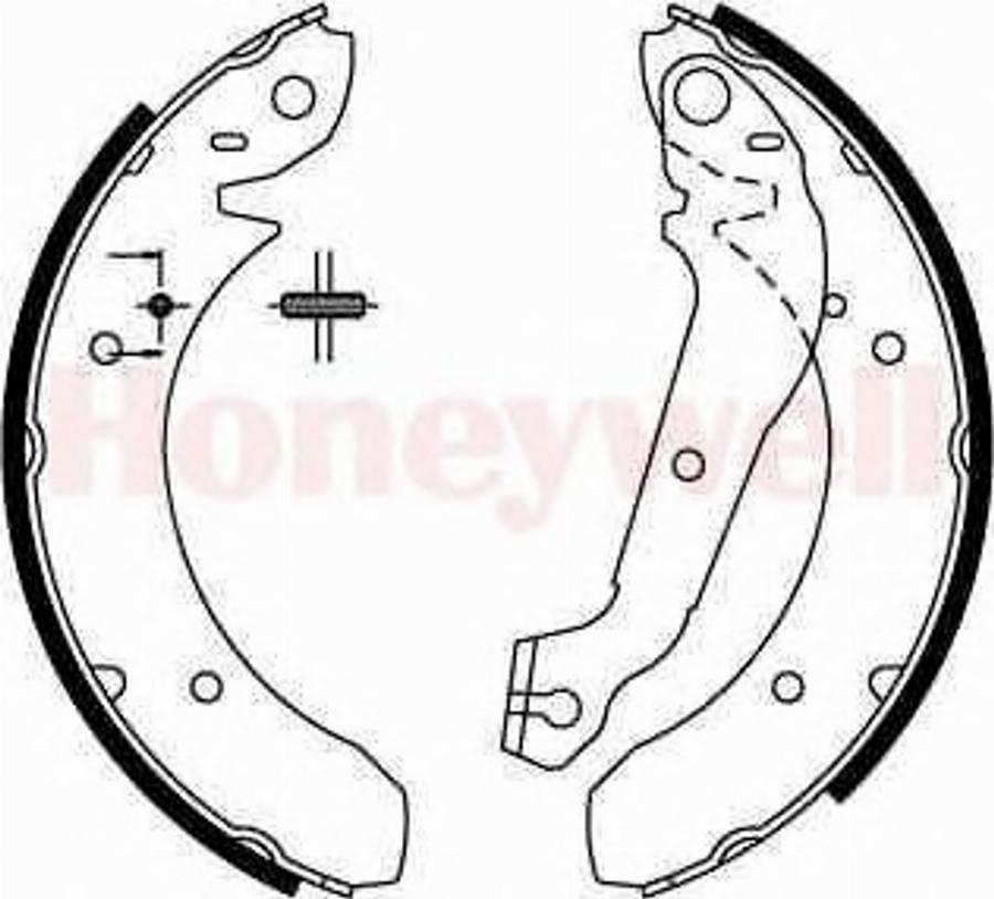 BENDIX 362234B - Комплект тормозных колодок, барабанные autodnr.net