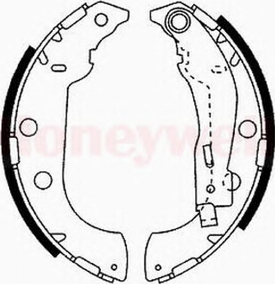 BENDIX 362359B - Комплект тормозных колодок, барабанные avtokuzovplus.com.ua