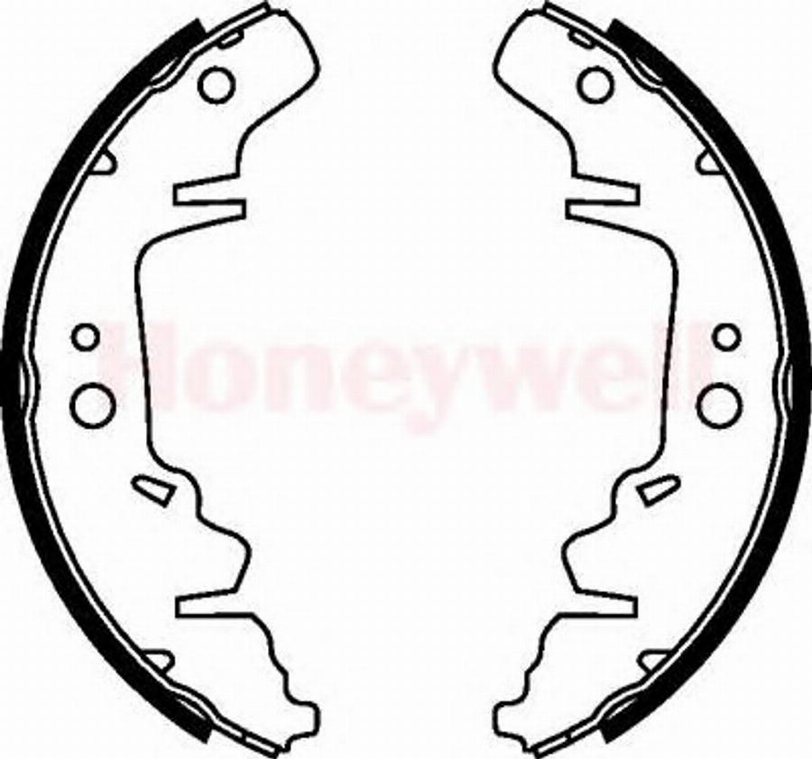 BENDIX 362390B - Комплект тормозных колодок, барабанные avtokuzovplus.com.ua