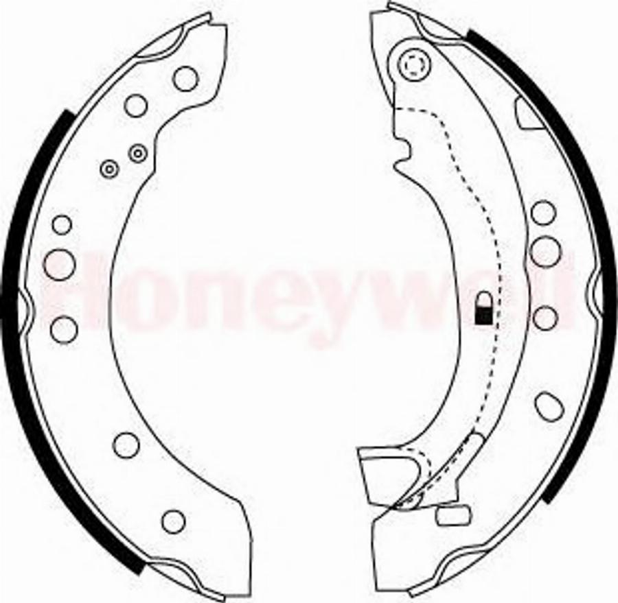 BENDIX 362409 B - Комплект гальм, барабанний механізм autocars.com.ua