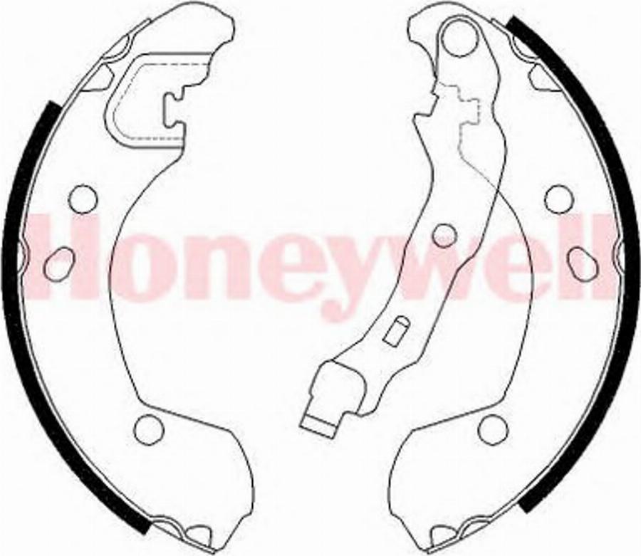 BENDIX 381490B - Комплект тормозных колодок, барабанные avtokuzovplus.com.ua