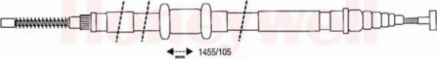 BENDIX 432628 B - Тросик, cтояночный тормоз autodnr.net