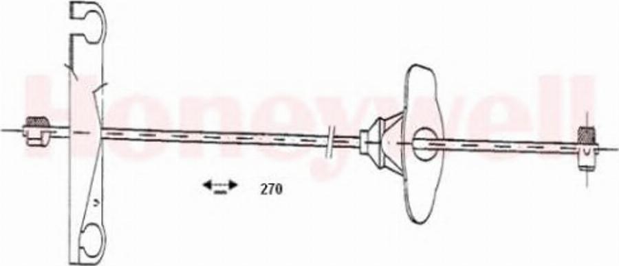 BENDIX 432731 B - Тросик, cтояночный тормоз avtokuzovplus.com.ua