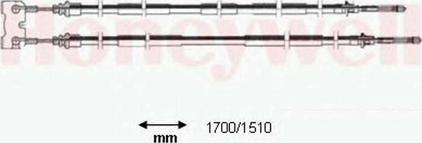 BENDIX 432933 B - Трос, гальмівна система autocars.com.ua