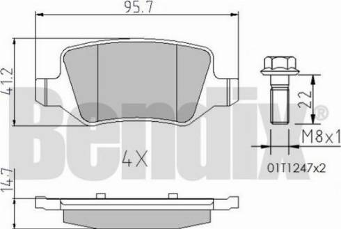 BENDIX 510209 - Гальмівні колодки, дискові гальма autocars.com.ua