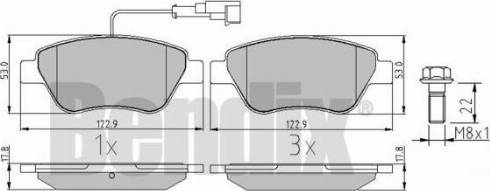 BENDIX 510409 - Тормозные колодки, дисковые, комплект avtokuzovplus.com.ua